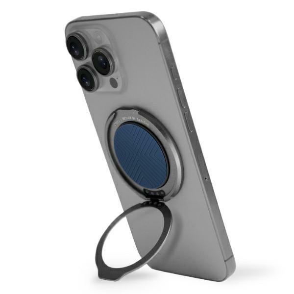 Uniq Gripfit 360 magnētiskais turētājs ar statīvu - zils / safīra zils