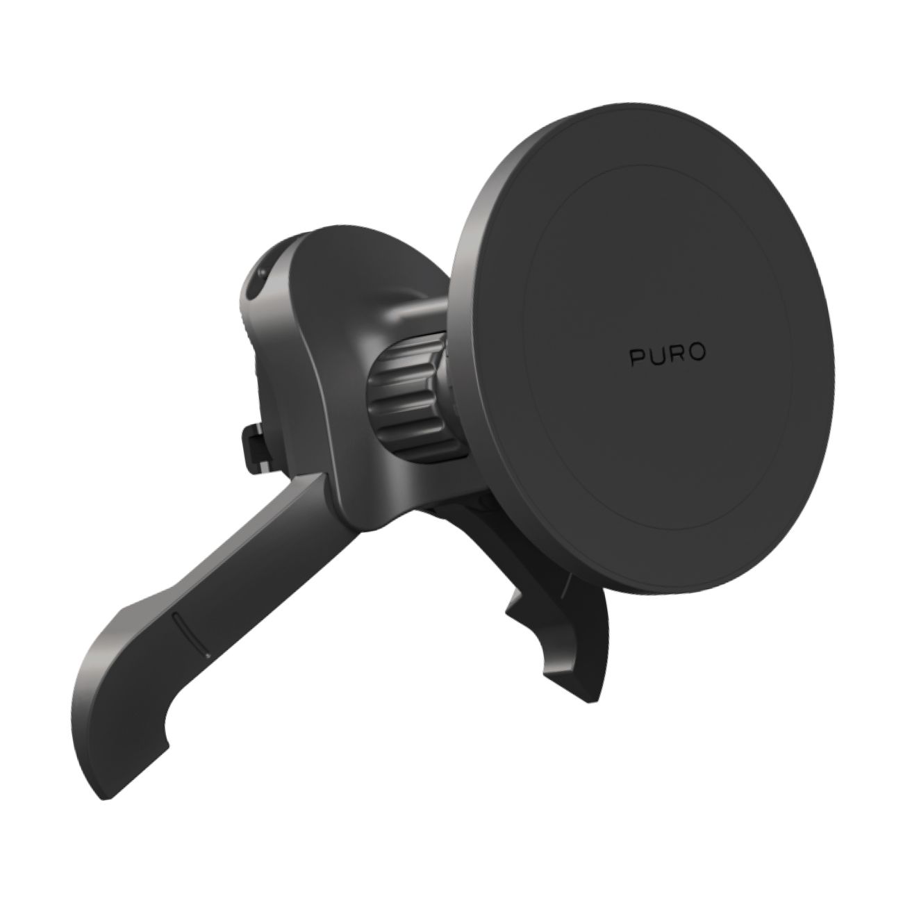 Puro regulējams automašīnas turētājs, saderīgs ar MagSafe - melns