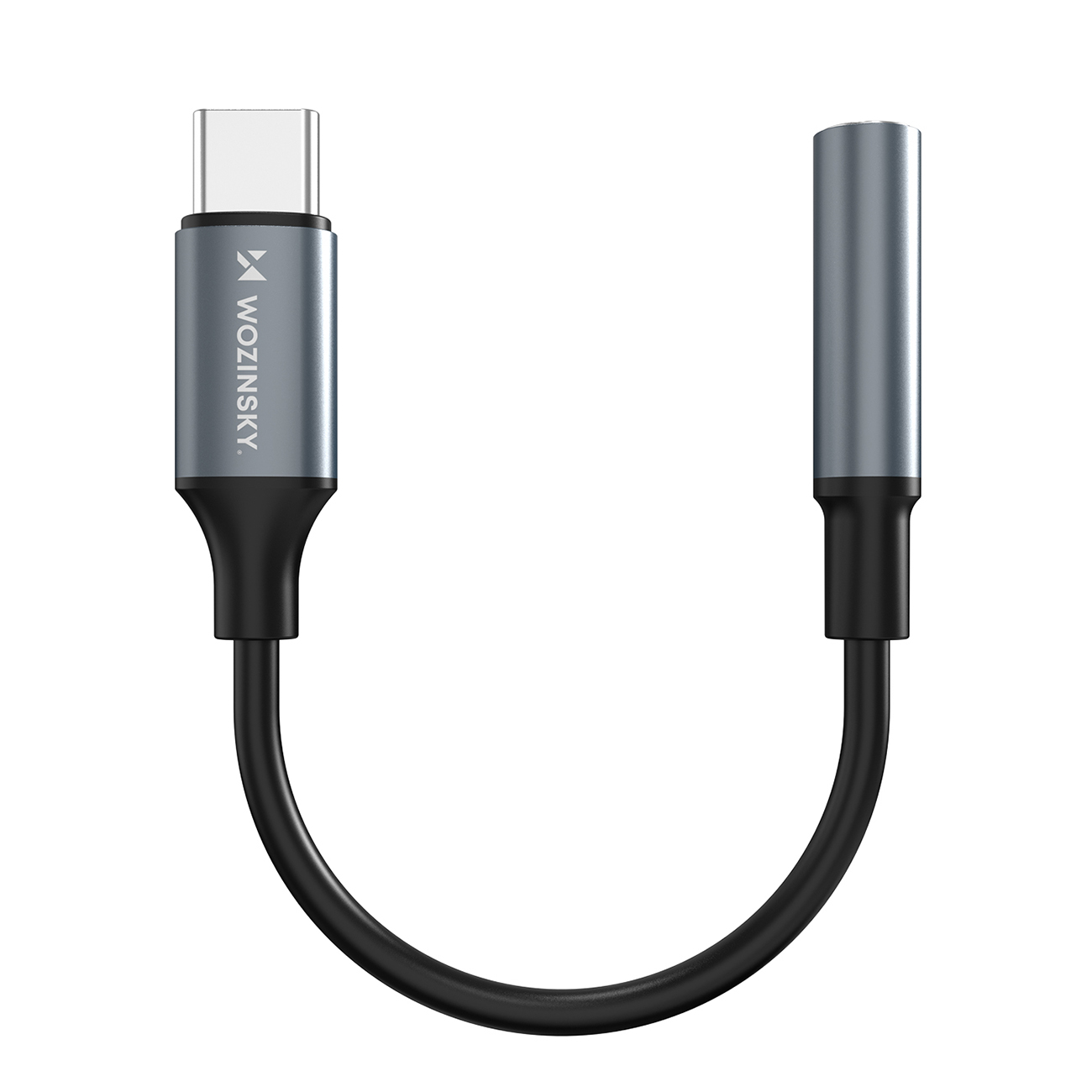 Wozinsky WACM-01 USB-C adapteris - 3.5 mm mini ligzda - melns
