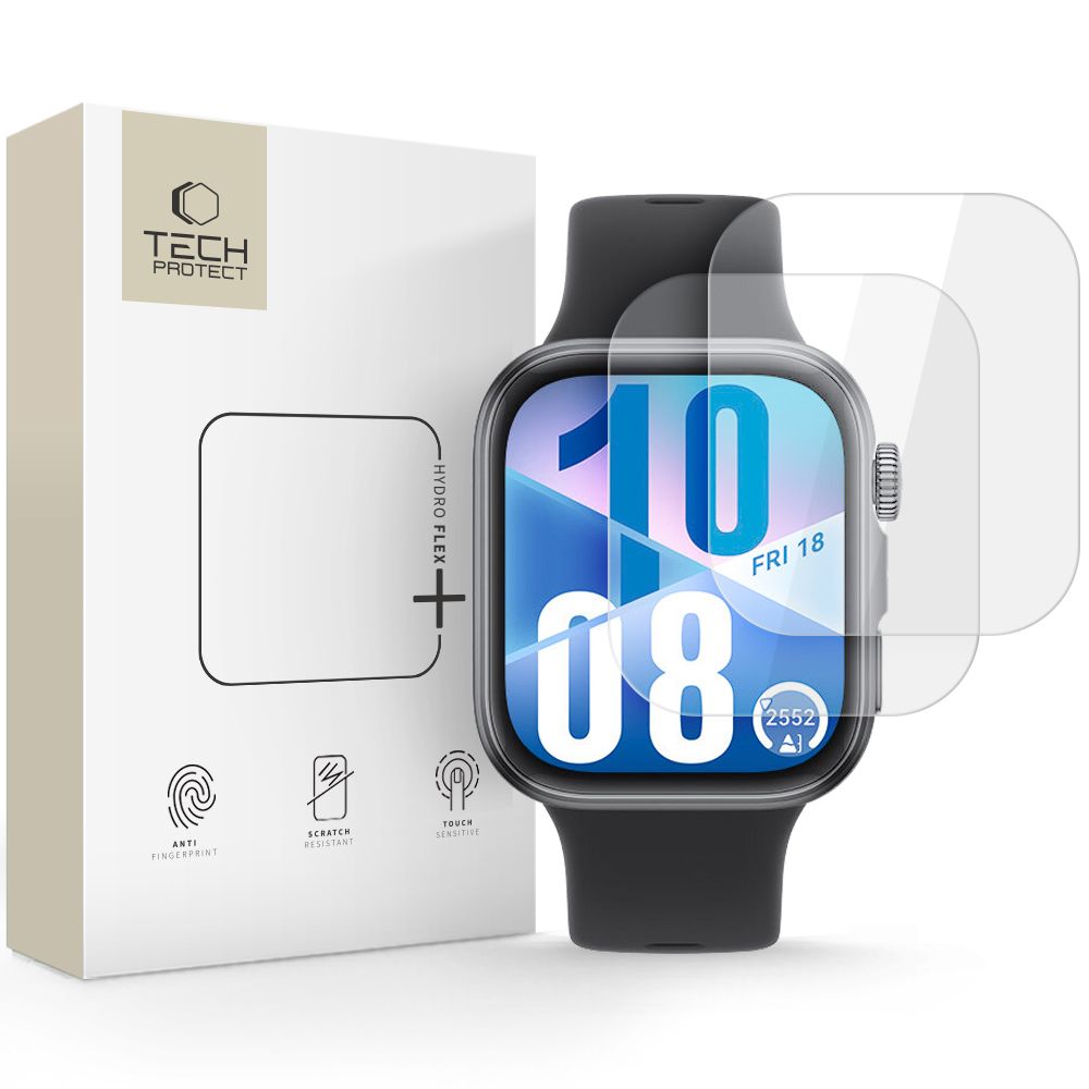 Tech-Protect Hofi Hydro Flex+ 2 gab. hidrogelas plēves Huawei Watch Fit 3 / 4 - caurspīdīgas