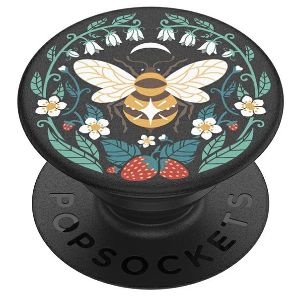 Popsockets 2 Bee Boho telefona turetajs un stativs - melns
