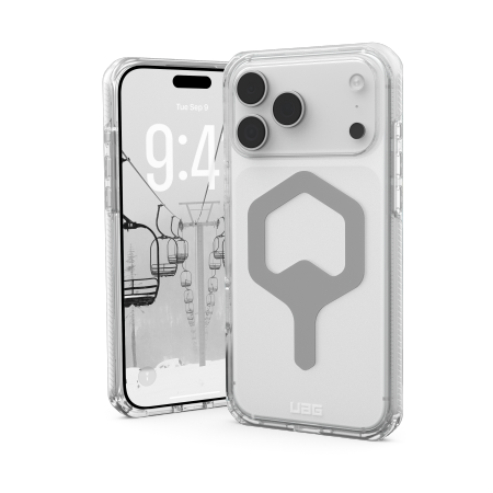UAG Plyo MagSafe viedtālruņa apvalks iPhone 17 Pro Max - caurspīdīgs sudraba