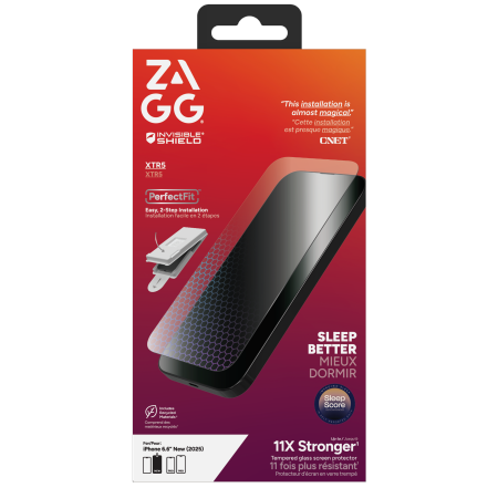 ZAGG Invisibleshield Glass XTR5 Graphene Screen Protector with Zils Light Filter iPhone Air