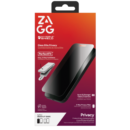 ZAGG Invisibleshield Glass Elite Privacy Glass iPhone 17