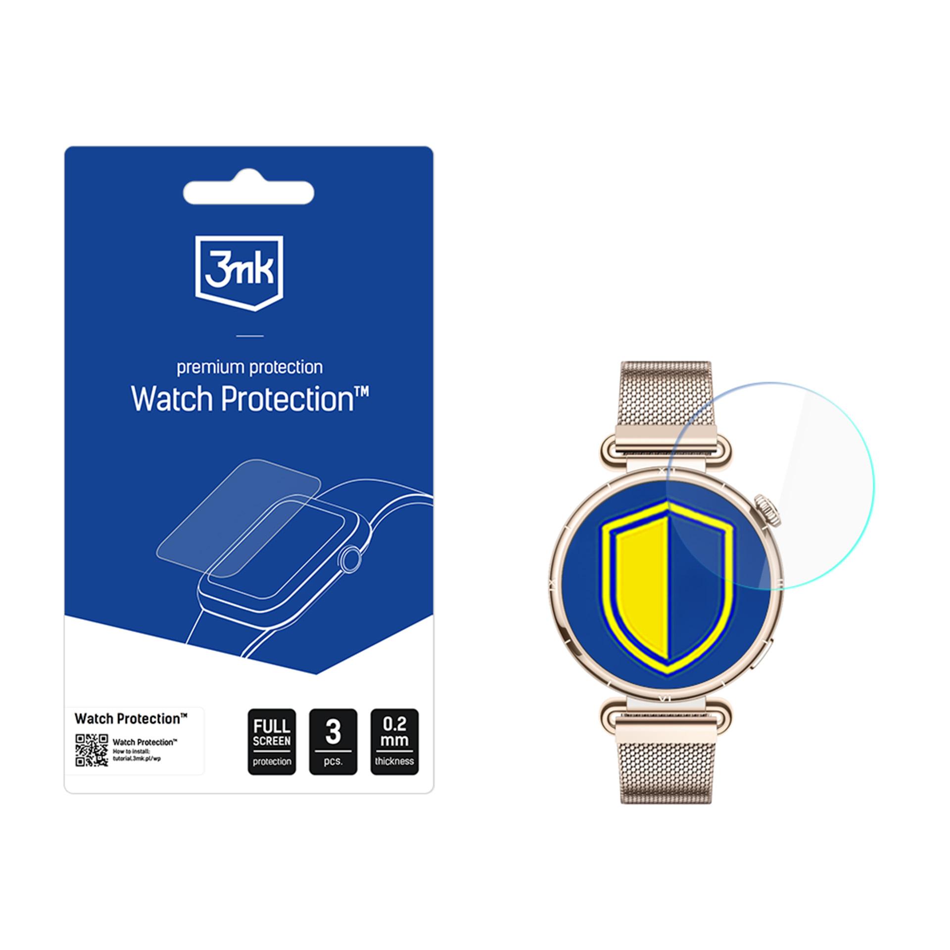 3mk Watch Protection FlexibleGlass hibrīda stikls viedpulksteņa Huawei Watch GT 6 41 mm ekrānam