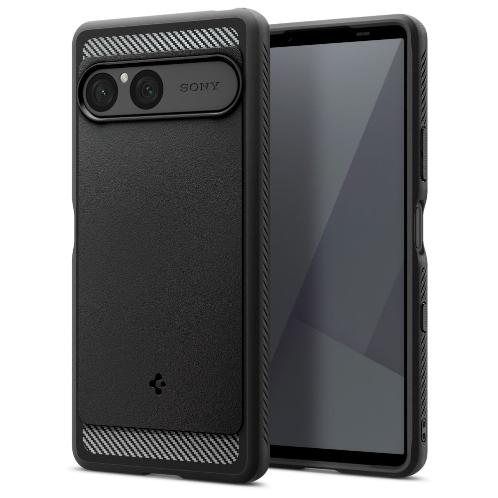 Spigen Rugged Armor viedtālruņa apvalks Sony Xperia 10 VII - matēta melna