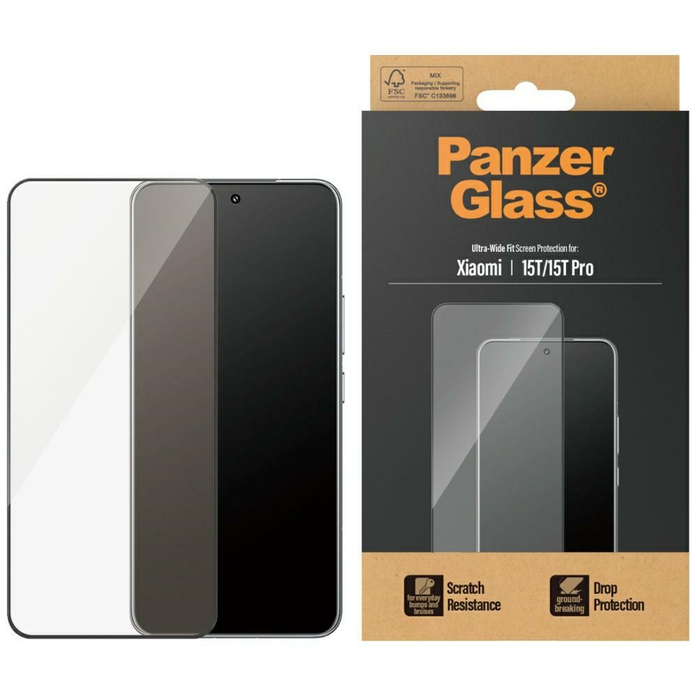 PanzerGlass Ultra-Wide Fit rūdīts stikls priekš Xiaomi 15T / 15T Pro