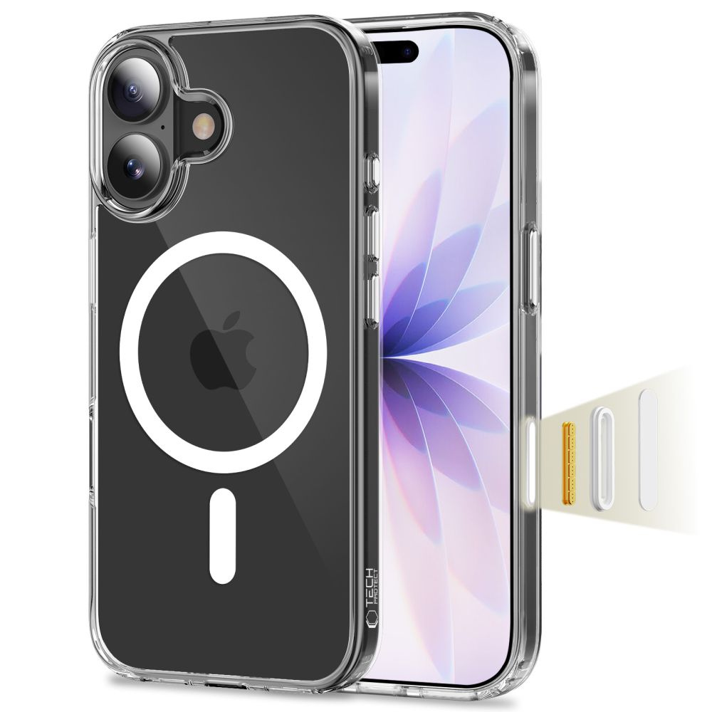 Tech-Protect Flexair Hybrid CC MagSafe maciņš iPhone 17 caurspīdīgs