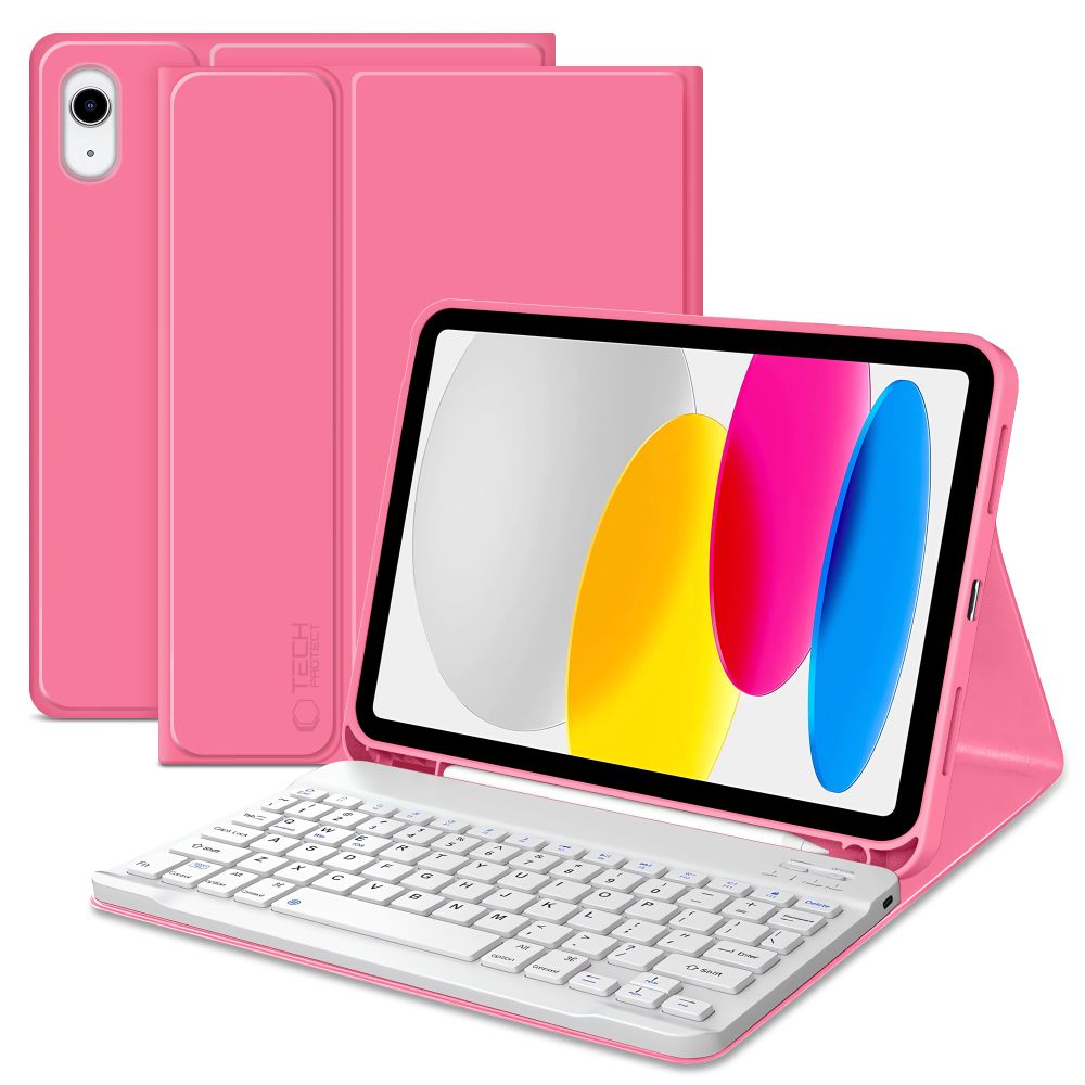 Tech-Protect SC Pen maciņš iPad 10.9 collu 10 / 2022 / 11 collu 11 / 2025 rozā