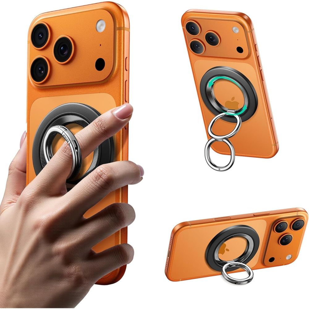 ESR Magnetic HaloLock MagSafe telefona turetajs - Melns