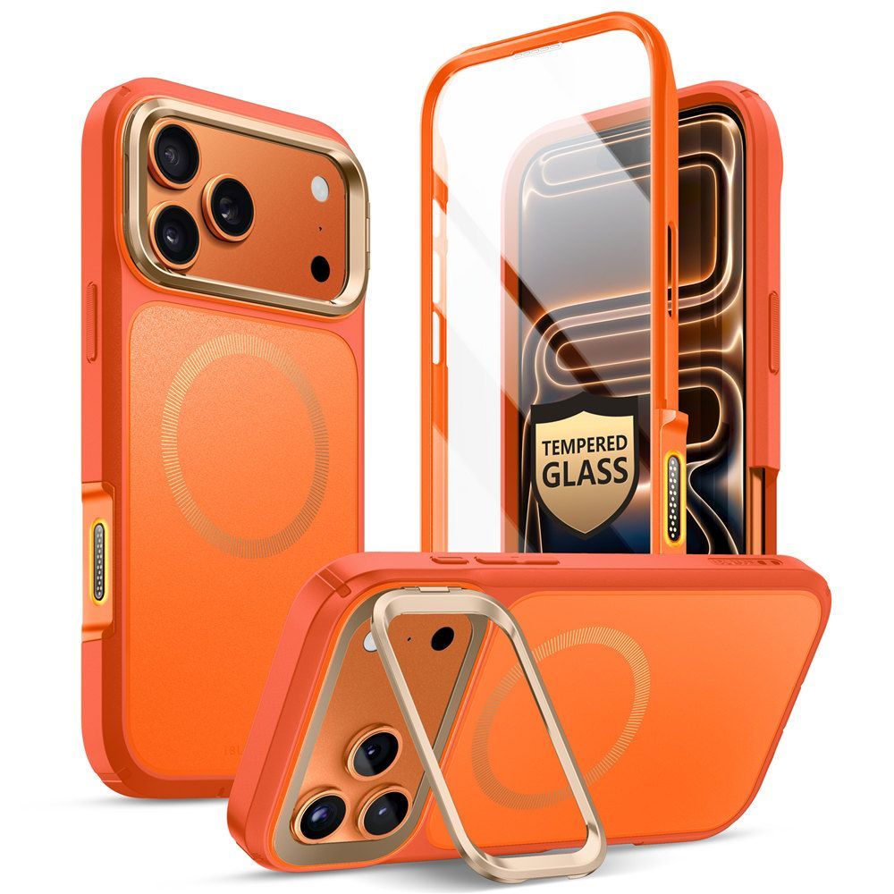 Supcase IBLSN Ares Flip MagSafe macins priekš iPhone 17 Pro - Oranzs