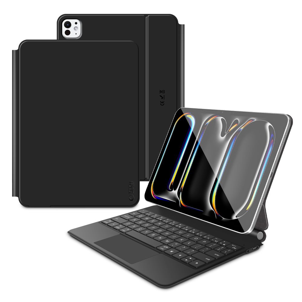Tech-Protect SmartCase Magnetic macins priekš iPad Pro 11 5/6 2024-2025 - Melns