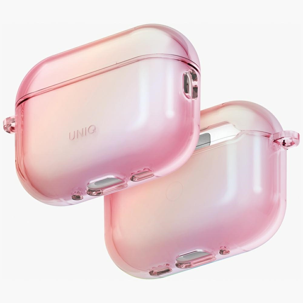 Uniq Iridescia Hang macins AirPods Pro 3 - caurspidigs roza
