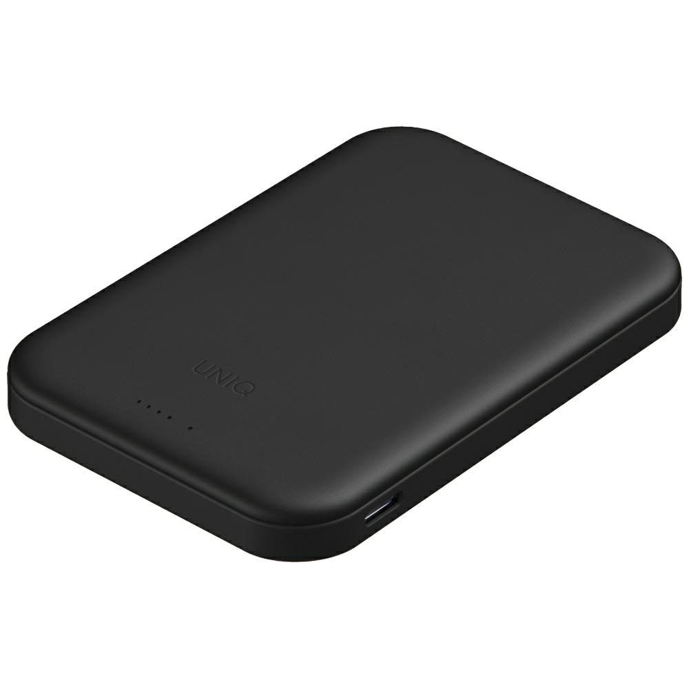 Uniq Lyden Lexa magnetisks 5000mAh PD USB-C portatvais ladetajs - melns
