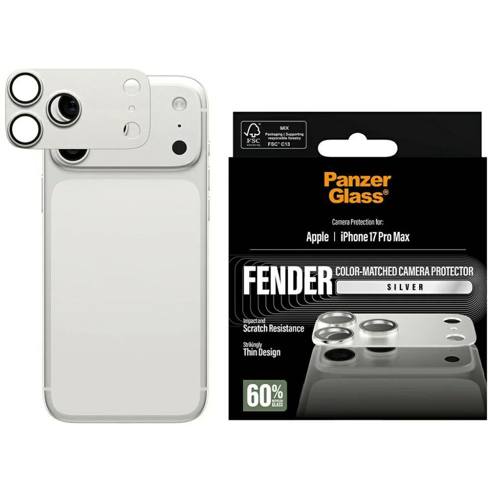 PanzerGlass Fender kameras aizsargs iPhone 17 Pro Max - sudraba
