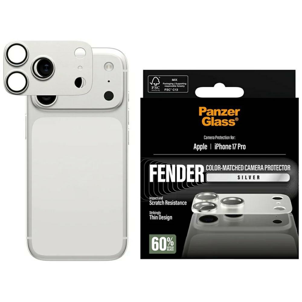 PanzerGlass Fender kameras aizsargs iPhone 17 Pro - sudraba