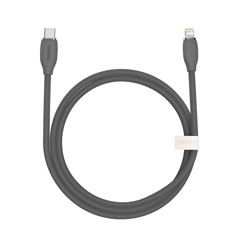 Baseus Jelly kabelis USB-C uz Lightning, 20W, 1,2m (melns)