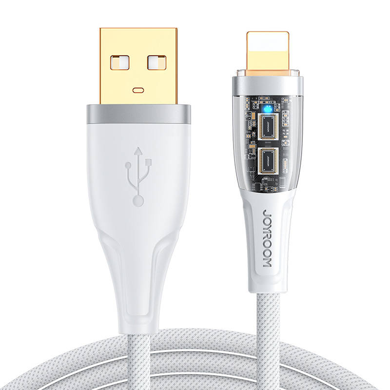 Kabeļa savienojums ar USB-A / Lightning / 2,4A / 1,2 m Joyroom S-UL012A3 (balts)