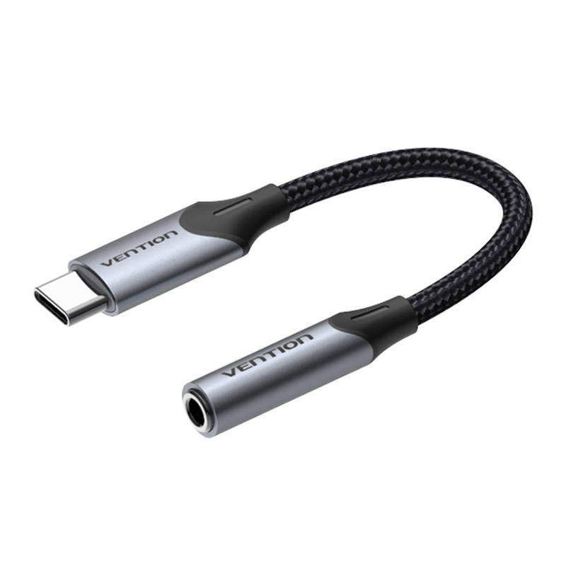 Audio adapteris USB-C vīrietis uz 3.5mm ligzdu Vention BGJHA 0.1m