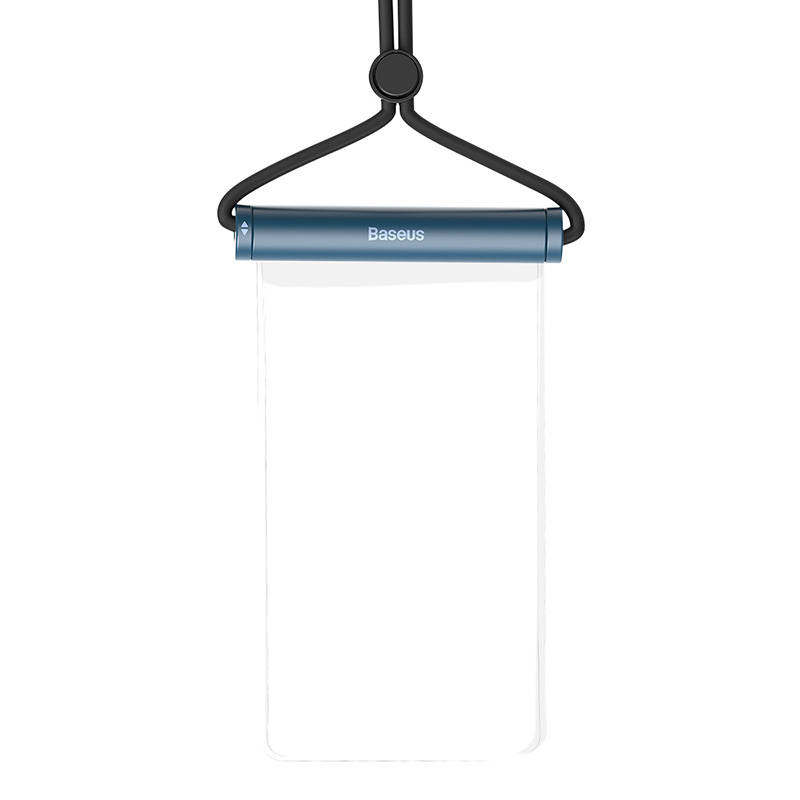 Ūdensnecaurlaidīgs tālruņa futrālis Baseus AquaGlide ar cilindrisku slīdošo slēdzeni (zils)