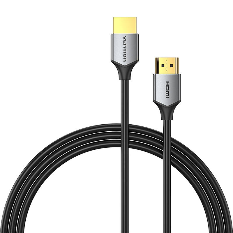 Īpaši plāns HDMI kabelis Vention ALEHD, 0,5 m, 4K 60Hz (pelēks)