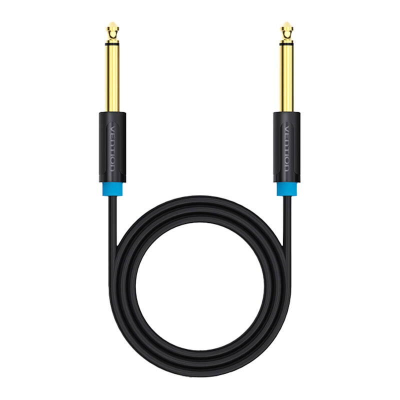 Audio kabelis TS 6.35mm Vention BAABI, 3 m (melns)