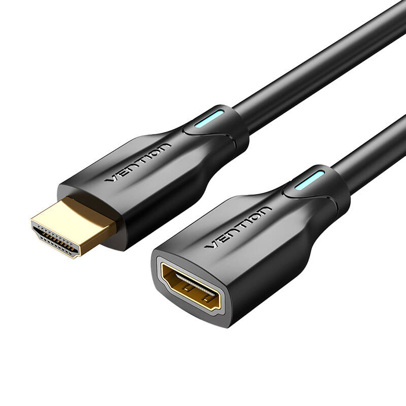HDMI 2.1 pagarinājuma kabelis Vention AHBBG, 1,5 m, 8K 60Hz/ 4K 120Hz (melns)