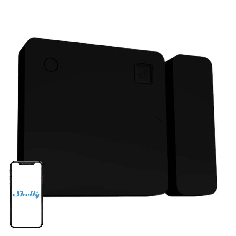 Shelly BLU durvju/loga sensors (melns)