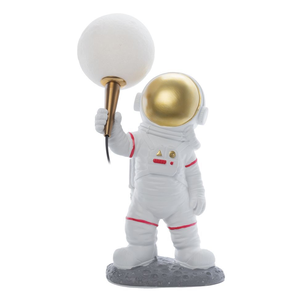 Mēness galda lampa ASTRONAUTS stāvošs Art Deco (modelis 1) AMTL