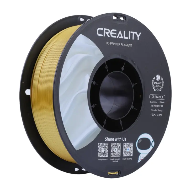 CR-Silk PLA filaments Creality (zelta)