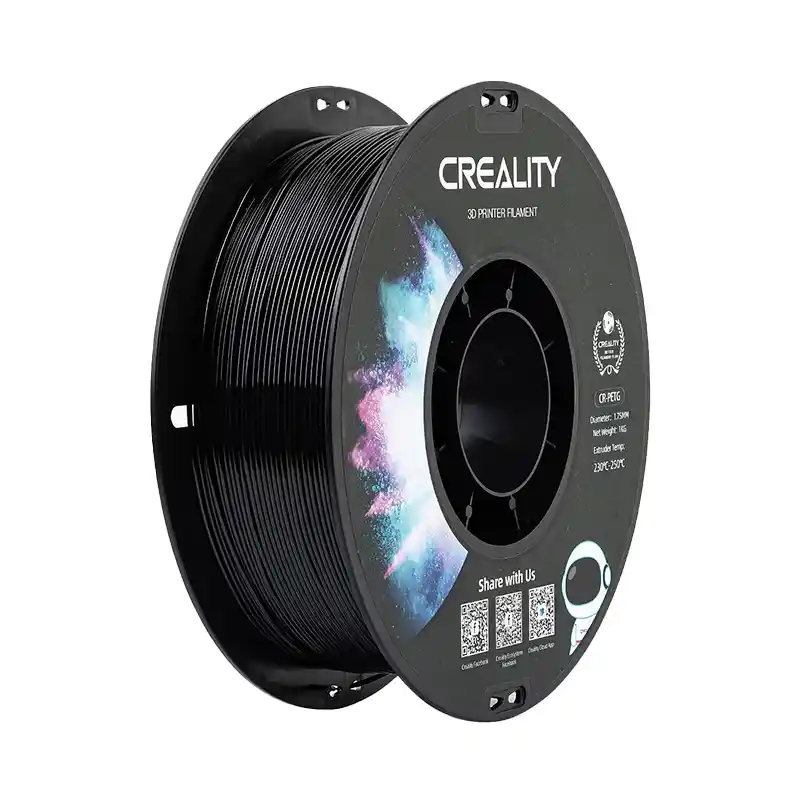 CR-PETG Filaments Creality (Melns)