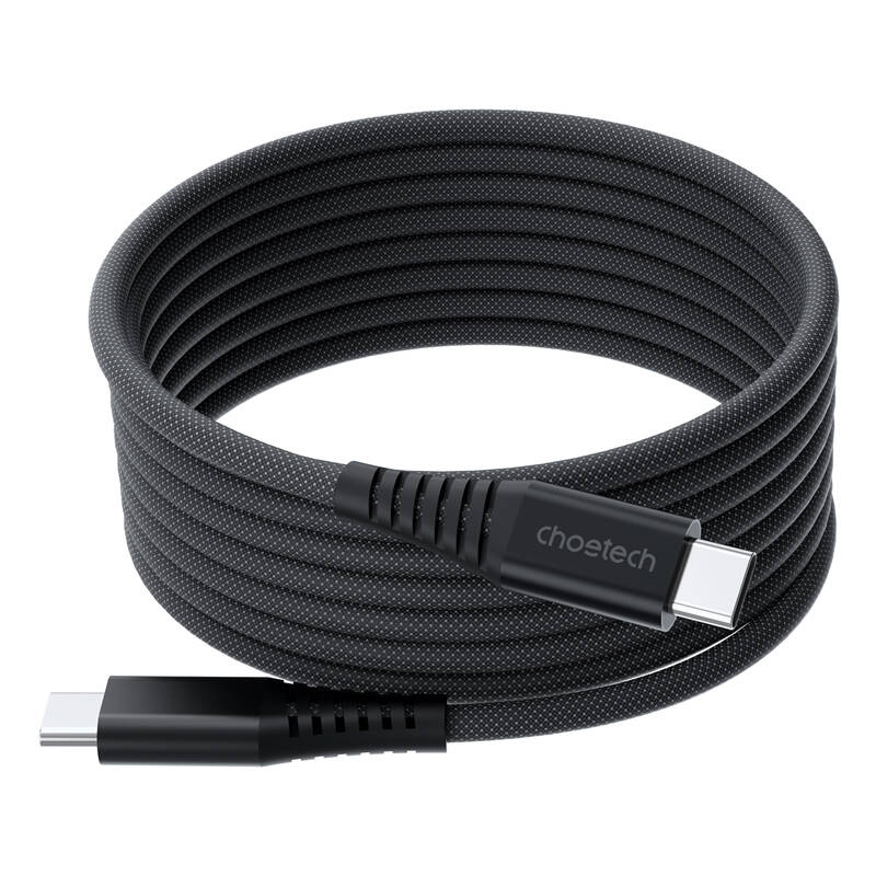 Choetech XCC-1051 USB-C uz USB-C magnētiskais kabelis, PD 240W 1.8m (melns)