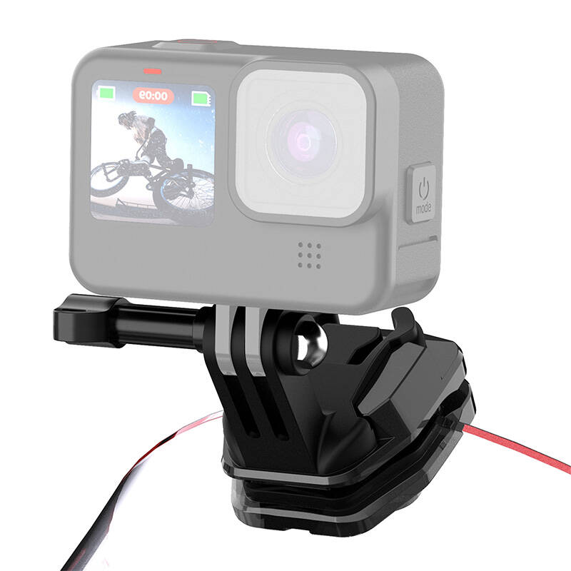 PULUZ stiprinājums motocikla vējstiklam sporta kamerām (DJI Osmo Action 4, GoPro Hero 12, Insta360 Ace Pro / X4)(melns)