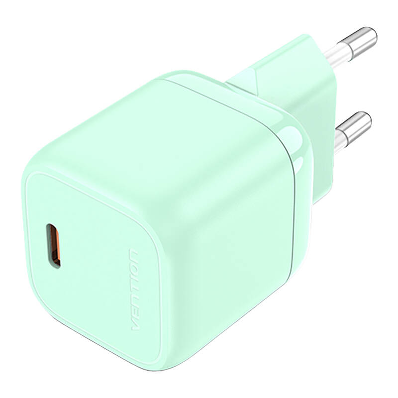 Vention FAKG0-EU USB-C GaN 30W baro lādētājs (zaļš)