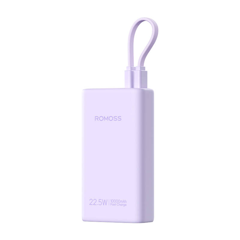 Portatīvais lādētājs Romoss PHA10 10000mAh 22.5W (violeta)