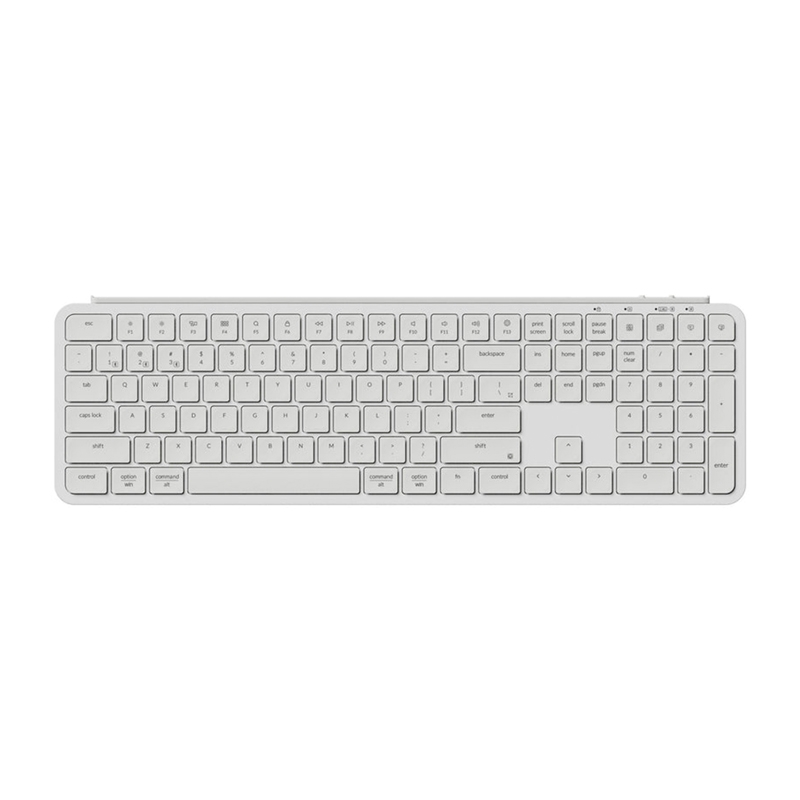 Ultra Slim Keychron B6 Pro 2.4G bezvadu tastatūra (balta) [B6P-K8]
