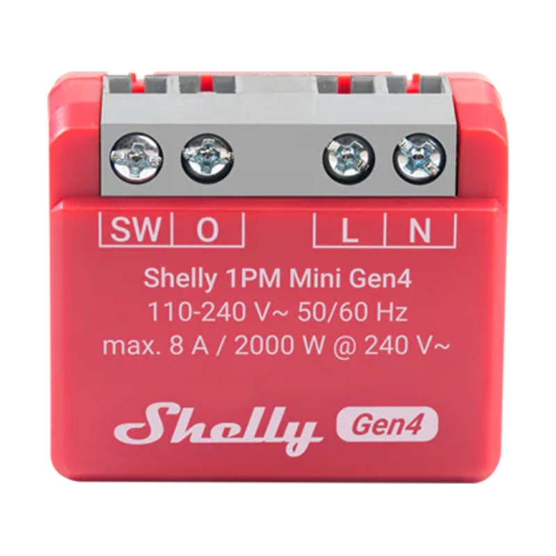 Shelly 1PM Mini Gen4 kontrolieris Zigbee/Matter