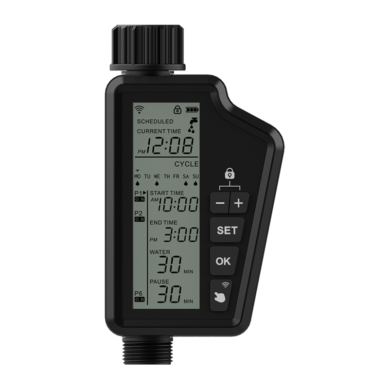 Viedais Wi-Fi laistīšanas kontrolieris ar lielu LCD ekrānu Avatto SWT60-EU