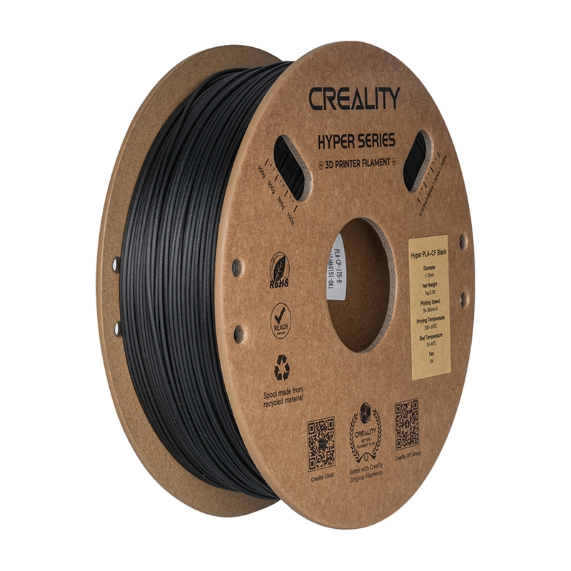 Hyper PLA-CF Creality Filaments (Melns)