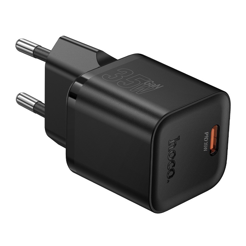 Lādētājs Hoco N66 35W GaN USB-C melns