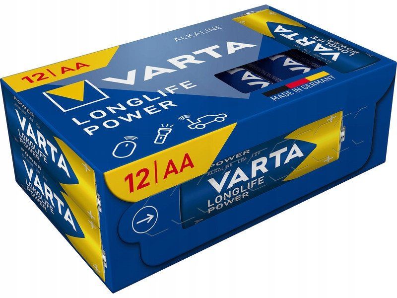 VARTA sārmaina baterija R6 (AA) Loglife 12 gab