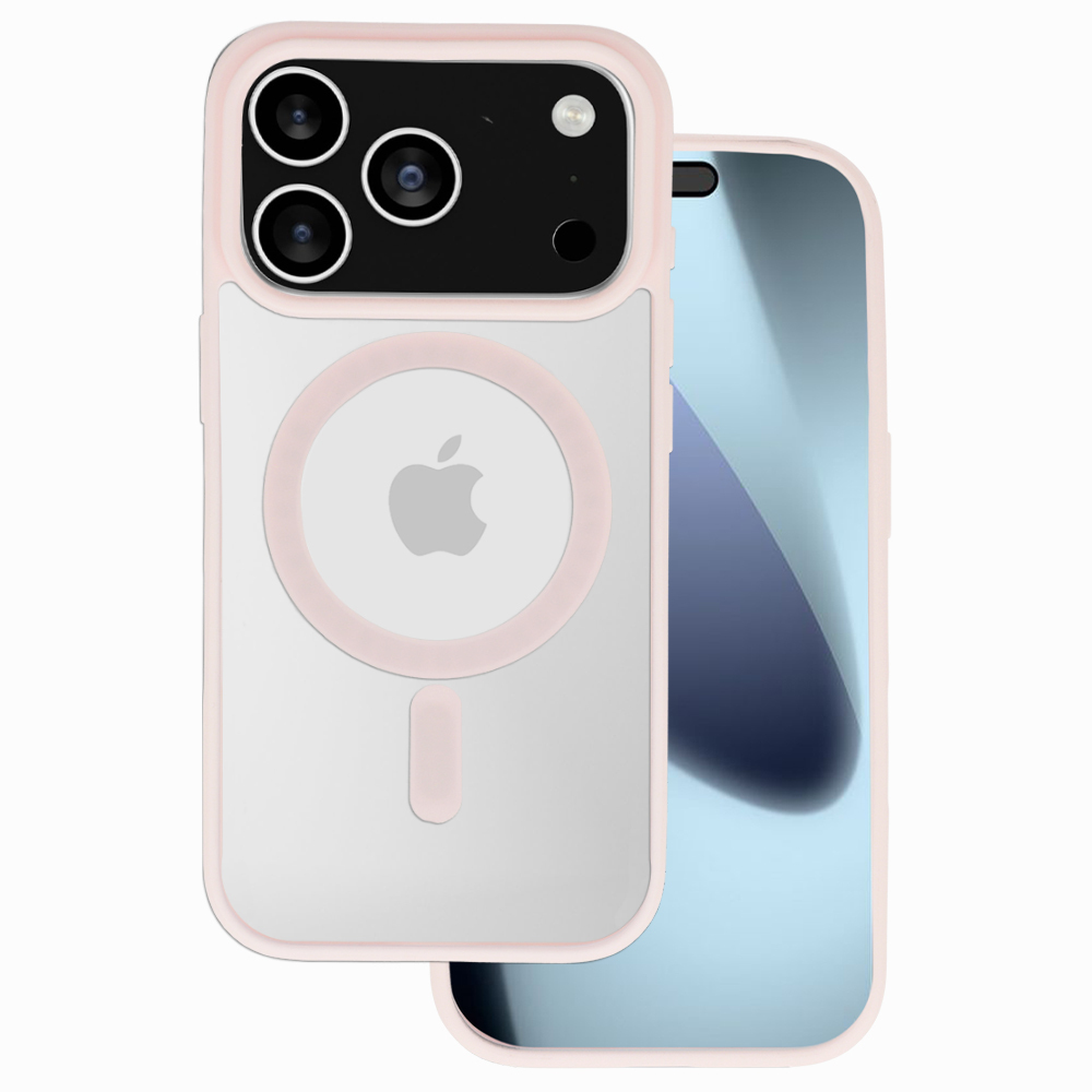 Acrylic Color Magsafe maciņš iPhone 17 Pro gaiši rozā