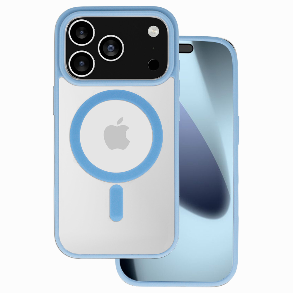 Acrylic Color Magsafe maciņš iPhone 17 Pro Max gaiši zils