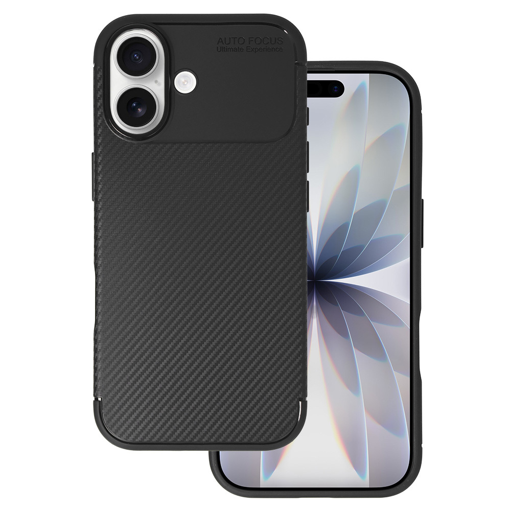 Tel Protect Carbon Elite maciņš iPhone 17 melns