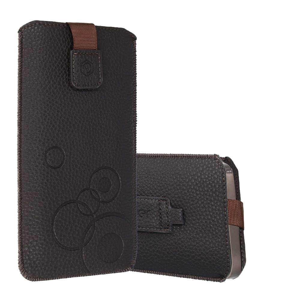 WONDER Deko maciņš (XXL izmērs) priekš Samsung S25 Ultra/S24 Ultra/M35/M23/A16 5G/Xiaomi Redmi 14C chocolate