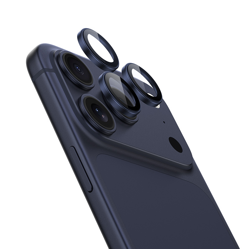 Benks rūdīts stikls DR Sapphire Lens Protector kamerai iPhone 17 Pro/17 Pro Max (3 lēcas) zils