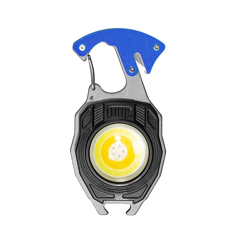 Mini lukturītis LED atslēgu piekariņš W5147 Type C ar 2 skrūvgrieža uzgaļiem zils