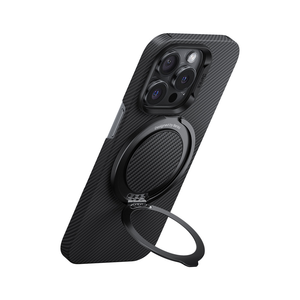 Benks gredzena turētājs Grip 600D magnētisks melns