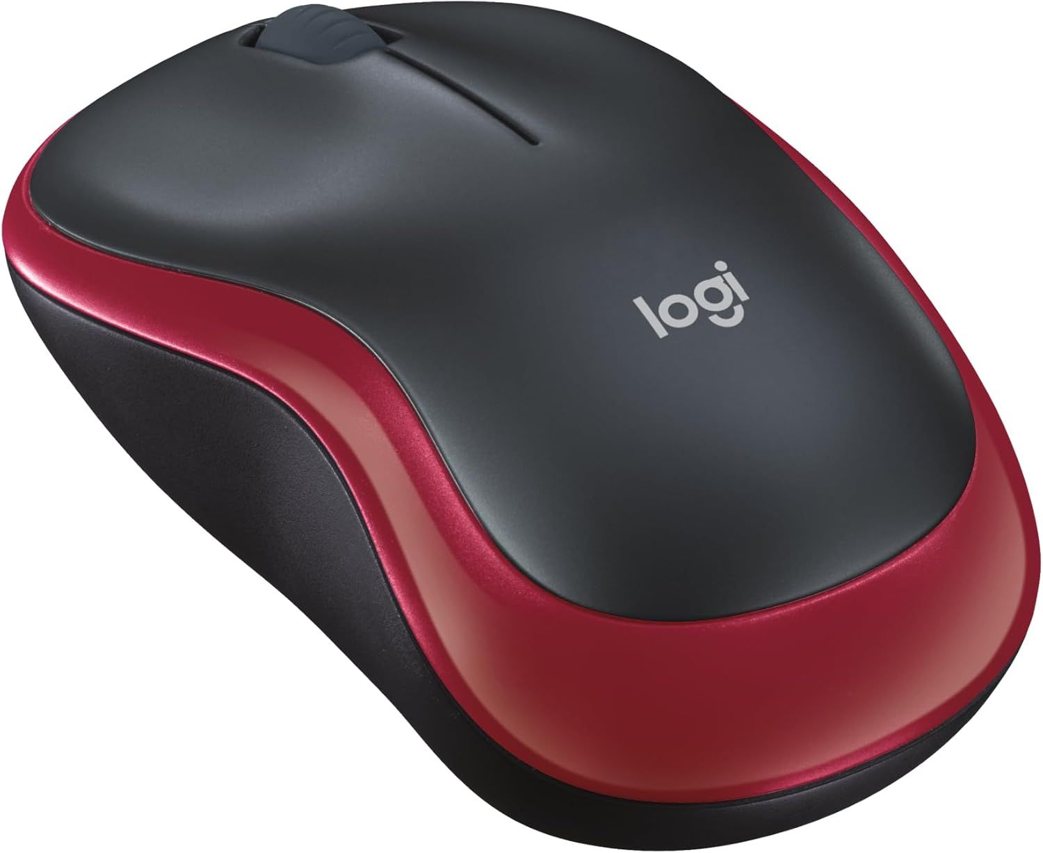 Bezvadu pele Logitech 2,4G 1000 dpi M185 sarkana