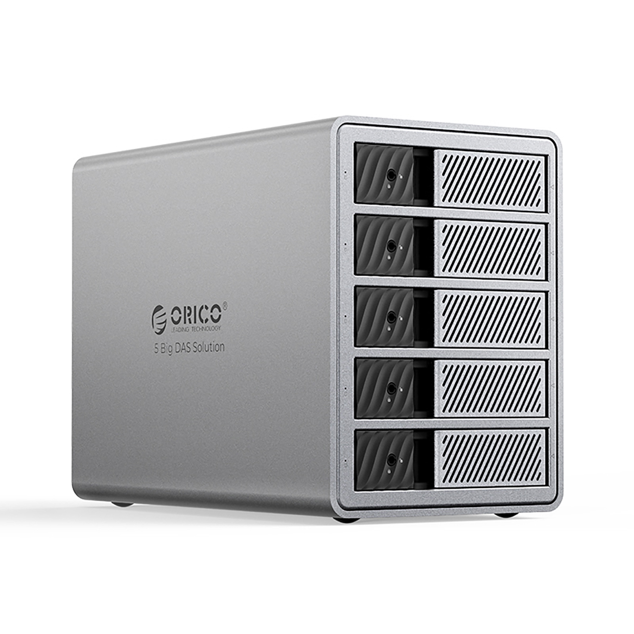 Orico 9858T3 5 Big DAS Solution ProThunder disku masīvs ar Thunderbolt 3 5 x 2,5"/3,5" SATA HDD/SSD - pelēks